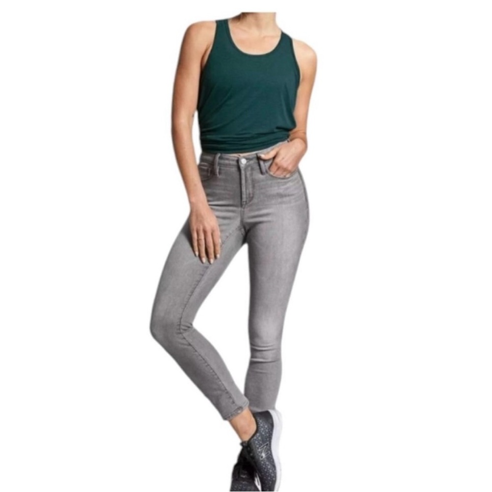 Athleta Sculptek Women's Gray Skinny Jeans 6